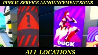 VISIT DIFFERENT PUBLIC SERVICE ANNOUNCEMENT SIGNS in Neo Tilted, Pressure Plant and Mega Mall Week10