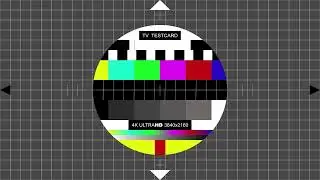 TV Testcard (rund) 4K ULTRA HD / Testbild 3840x2160 (2023)