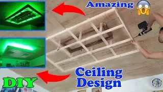 Amazing Modern Ceiling Design | 1K materials cost | LED light | DIY cove ceiling