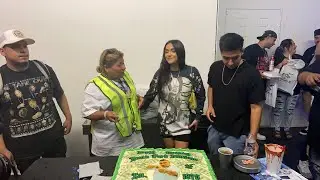 SPM AND DOPE HOUSE FAMILY  CUTS  SPM BIRTHDAY CAKE !!!!   (live streaming)