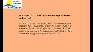 Who is Atlantic Recovery Solutions