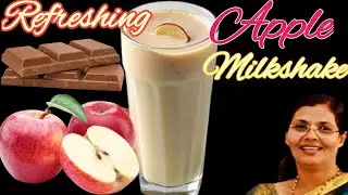REFRESHING APPLE MILKSHAKE I HEALTHY APPLE SHAKE I CREAMY APPLE BLISS
