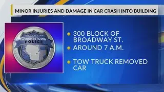 Wrightstown Fire Department: Building has minor damage after vehicle crashes into it