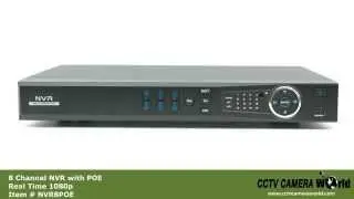 8 channel Network Video Recorder with POE
