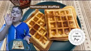 12-Year-Old Teaches Kids How to Make Homemade Waffles | Easy Cooking for Beginners