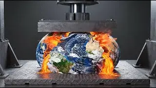 Crushing Realistic Planets with a Hydraulic Press 🌌 | Oddly Satisfying ASMR