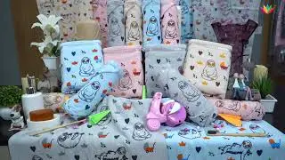 Rangoli Monkey Design Organic Cotton Baby Bath Towel II Quick Drying II Rangoli Furnishings