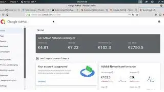 ADMOB EARNING OF OVER &euro;102 WITHIN 2 DAYS AFTER &euro;2750 OF LAST MONTH VIA THE SCRIPT WITH VIDEO PROOF,