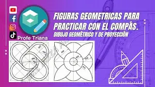Practica con el compás! #dibujotécnico #drawing