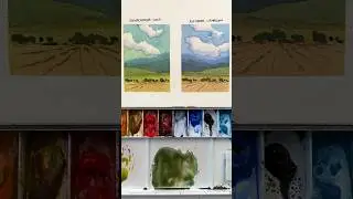 Подмалевок акварелью #искусство #акварельнаяживопись #акварель
