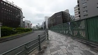 【Japan Walk】Ura Ginza, Tokyo: Walk from Shintomicho Sta. to Higashi Ginza Sta.