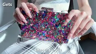 Gets Acrylic Purses and Handbags for Women Multicolor Perspex Geometric Patterns Box Clutch Banquet.