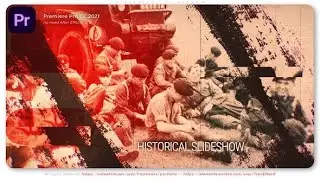 Premiere Pro Template: Historical Slideshow + Free Font