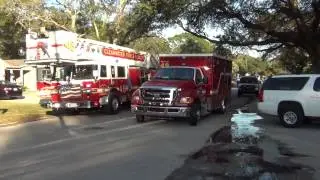 Clearwater Fire Rescue Rescue 49 Leaving Fire