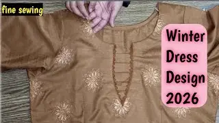 How to design winter outfits || Dress designing ideas to make dress gracefull@FineSewing103 