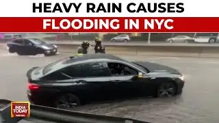 US NY Highway Flooding: Drenching Downpours Cause Flooding Across New York City