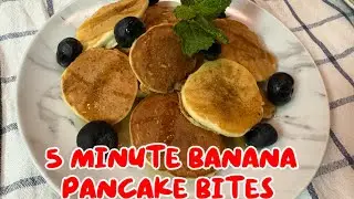 5-MINUTE BANANA PANCAKE BITES RECIPE 