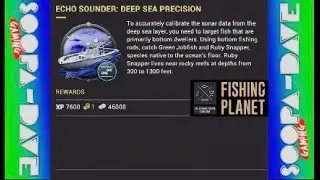 Руководство по техническому обслуживанию и приключениям для эхолота Fishing Planet Deep Sea Preci...