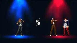 [KOF MUGEN FHD] Kyo VS Kyo Clone-10, Iori Clone-9