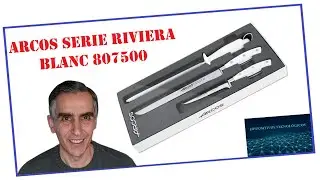 🔪 Set de CUCHILLOS JAMONEROS: ARCOS SERIE RIVIERA BLANC 807500 | AMAZON y WORTEN 🥓