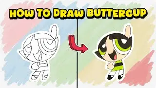 How to Draw Buttercup from The Powerpuff Girls &ndash; Cartoon Character Art