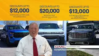 Drive for Less!🔥$159 Leases, 0% APR & $20,000 off at Sunset Chevrolet Buick GMC