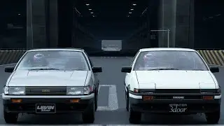 Gran Turismo Sport Drag Race - AE86 Toyota Corolla Levin vs AE86 Toyota Sprinter Trueno