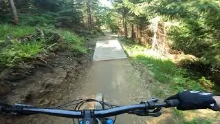 S1 Байкпарк Щирк - Вперше розкатую синій флоу Хіпа-Хопа / S1 Bikepark Szczyrk First time riding