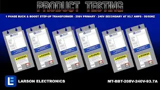 1 Phase Buck & Boost Step-Up Transformer - 208V Primary - 240V Secondary at 93.7 Amps - 50/60Hz