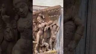 18th Century Chettinad Wooden Erotic Panel | Handmade Antique Collectible | #antiques #vintageart
