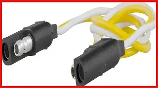 CURT 58020 2-Pin Flat Wiring Harness with 12-Inch Wires