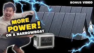 Testing HUGE 800watt portable solar setup on a narrowboat | ALLPOWERS R2500 Product Review