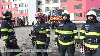 Pregătiri de cutremur la Spitalul din Fălticeni. Exerciţiu tactic organizat de ISU Suceava