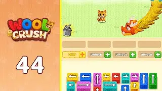 Wool Crush: Yarn Color Sort Level 44 | Every Puzzle Solved! 🎯