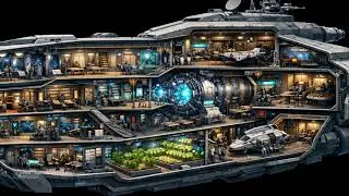 Inside a Futuristic Spaceship ｜ Exploring a Massive Sci-Fi World
