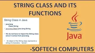Java : All about String Class and its Functions #java