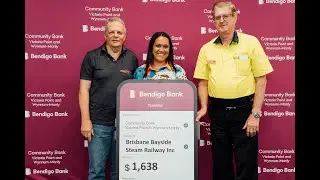 Brisbane Bayside Steam Railway Supported by Community Bank Victoria Point and Wynnum Manly