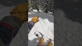 Ripping with the homie #snowboarding #colorado #gopro #copper #spring #yew #snow #powder #mountain