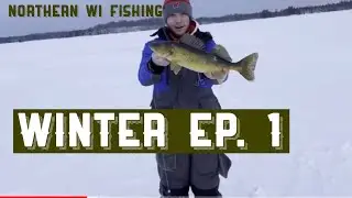 Hayward Wisconsin Walleye and Pike Ice Fishing... Insane Action (Winter Episode 1)