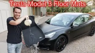 Обзор всепогодных ковриков Tesla Model 3