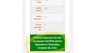 Vu Course Selection date extended||course slection date extend||Vu Knowledge