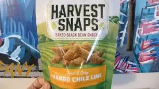 BEAN Snacks? Harvest Snaps BAKED Black Bean SNACKS Mango Chile Lime review