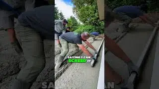 How big a screed do you use on your own #concrete #construction #landscaping