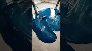 Incredible Room Transformation From Concrete to a 3D Water Floor! 🤯🌊 #shorts