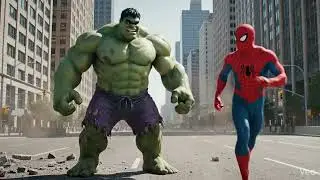 SPIDER MAN ENJOYS WITH HULK AND A DOG