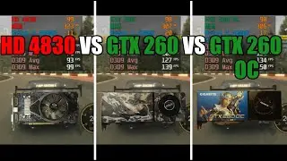 Radeon HD 4830 vs GeForce GTX 260 vs GeForce 260 OC Test In 13 Games (No FPS Drop - Capture Card)