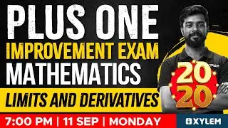 Plus One Improvement Exam - Maths - Limits and Derivatives | Xylem Plus Two