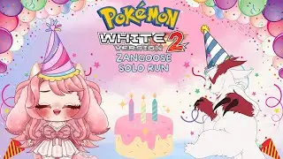 BIRTHDAY TIME! Zangoose Solo Run of White 2 + Punishment Wheel!