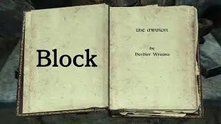 SKYRIM - BLOCK Skill Book Locations
