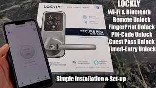 LOCKLY Secure PRO Smart Door Lock : Guest access, fingerprint and remote unlocking!